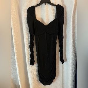 Black Windsor Rhinestone Dress